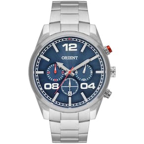 Relógio Orient Masculino Ref: Mbssc244 D2sx Cronógrafo Prateado