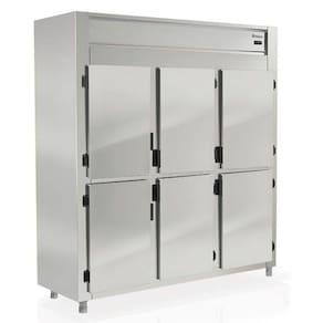 Refrigerador - Geladeira Comercial Em Inox GREP-6P AI Com 6 Portas Gelopar 220v