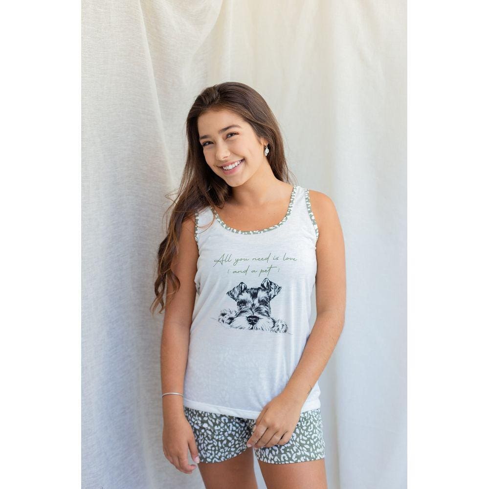 Pijama Feminino Curto Lolla