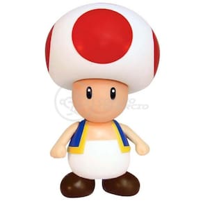 Boneco Action Figure Cogumelo Toad Super Size 20Cm Mario