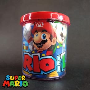 Kit Boneco Toad Cogumelo 10Cm + Caneca Super Mario 350Ml