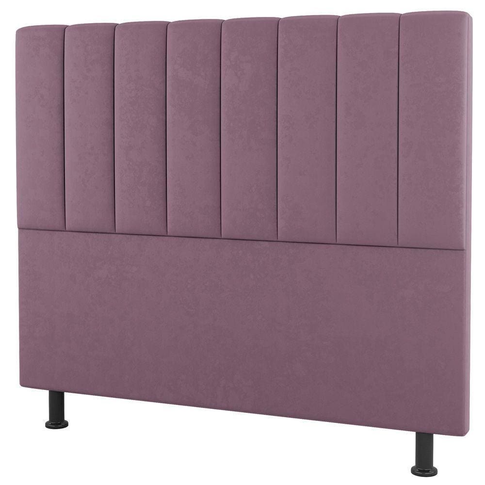 Cabeceira Cama Box Casal Cora 140cm Suede Rosé - Abmaza