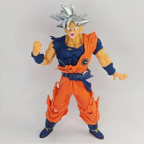 Boneco Goku Saiyajin Criança Dragon Ball Z 18cm C/ Base