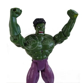 Boneco 25Cm Action Figure Incrivel Hulk + Mascara 16Cm