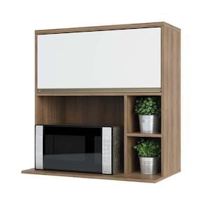 Armário Aéreo 80 Cm Nicho Micro Conjuntougado E Nicho