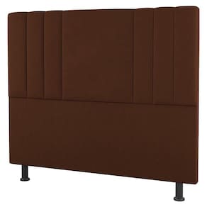 Cabeceira Cama Box Solteiro Grace 90Cm Suede Terracota