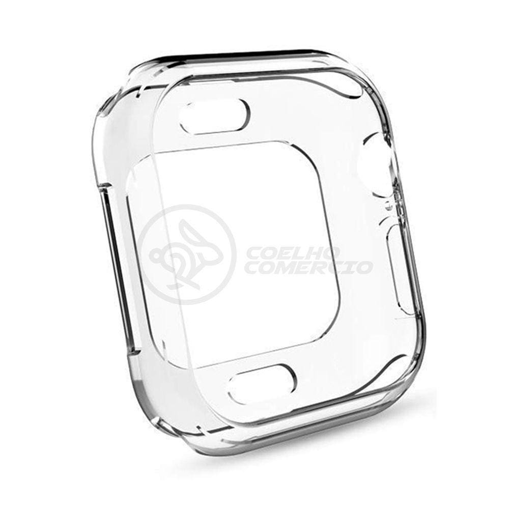 Capa Case Proteção Borda 42mm 44mm Transparente P/Smartwatch