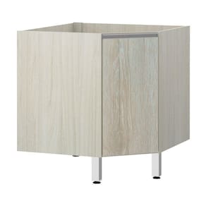 Balcão Sem Tampo Canto Diagonal Luciane Lis Legno Crema