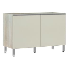 Balcão De Pia Sem Tamp 120cm Lis Legno Crem e Kashmir