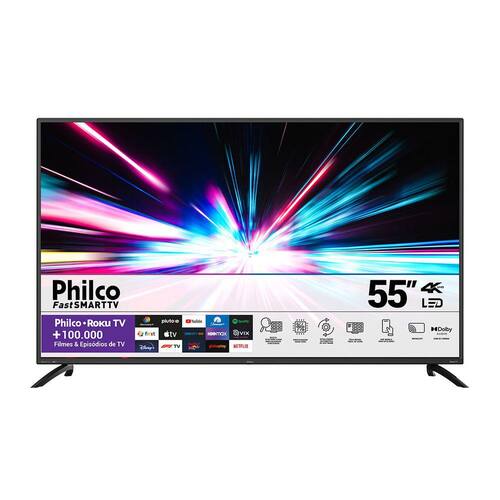 Smart TV 55 LED 4k UHD Philco PTV55G20AGS - Ibyte