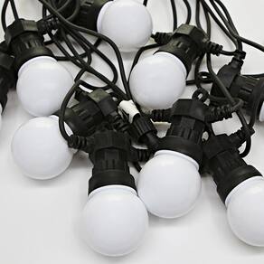 Cordão Luminoso Led Taschibra Globinho Leitoso 50 Leds Colorido 220V