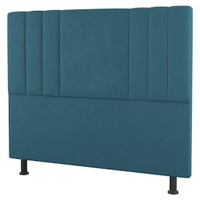Cabeceira Cama Box Casal Queen 160Cm Suede Turquesa