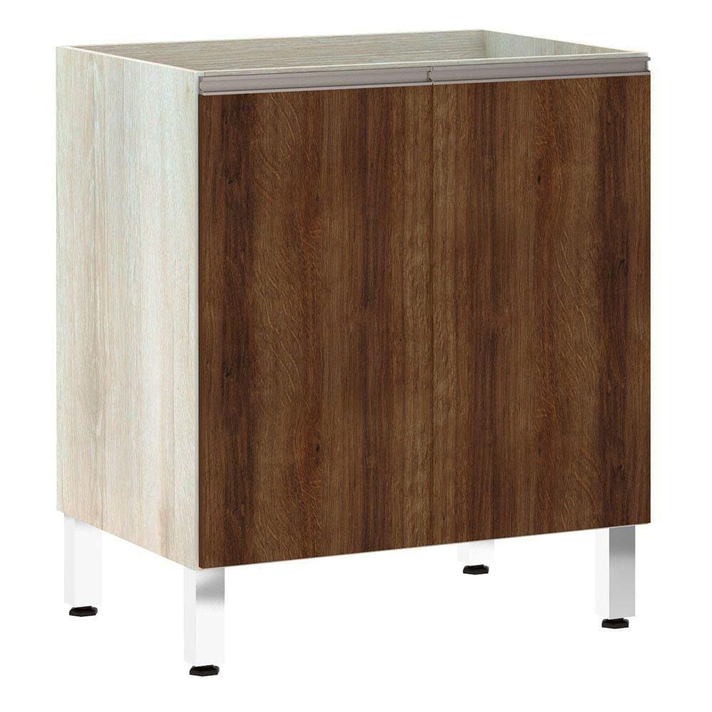 Balcão Sem Tampo 70cm Luci Legno Crema Com
