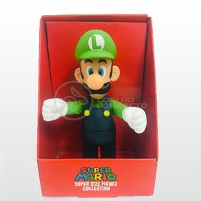 Boneco Luigi Grande Super Size 23Cm - Super Mario
