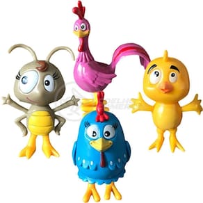 Cartela 4 Bonecos Universo Infantil Galinha Pintadinha