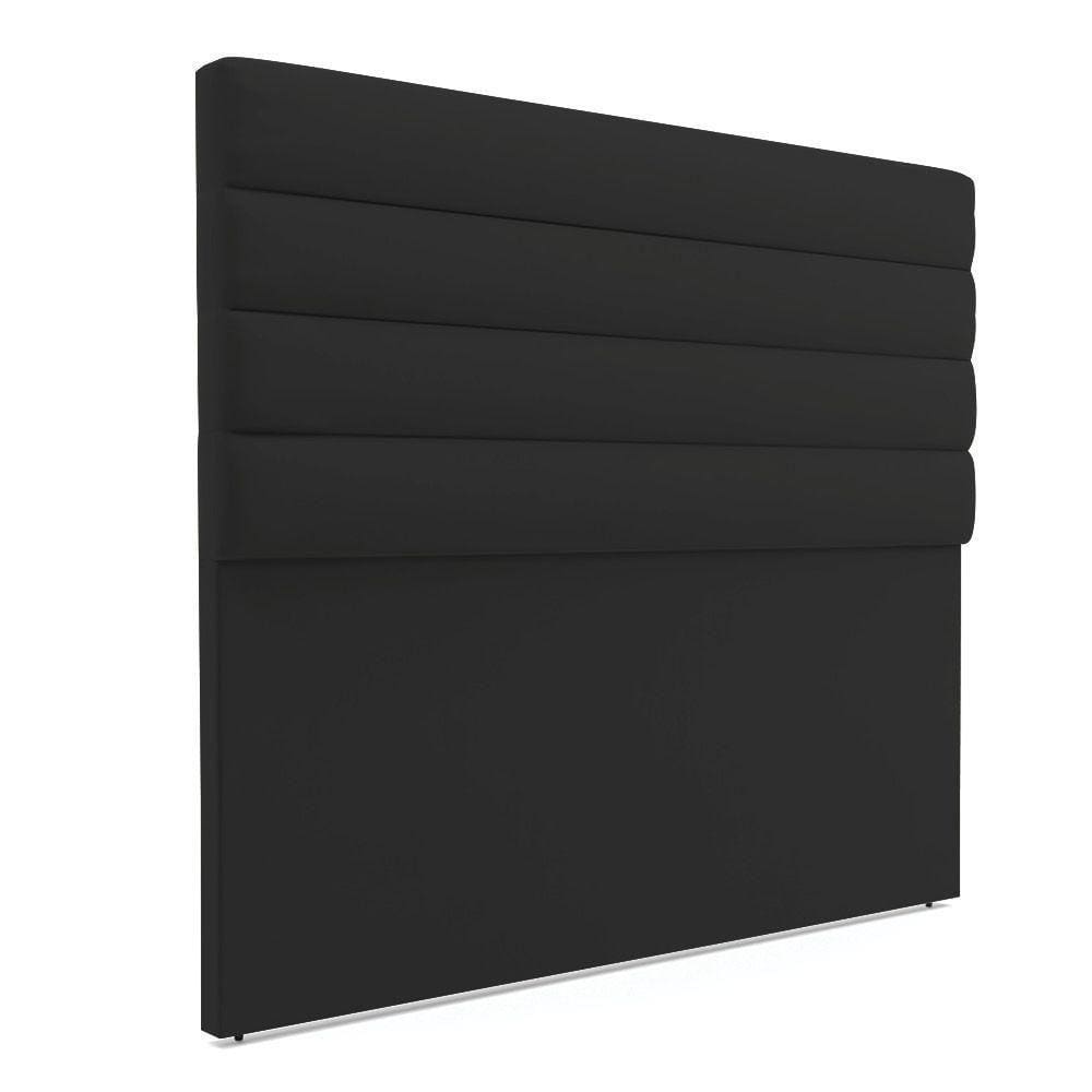 Cabeceira Para Cama Box King 190 Cm Veludo Preto