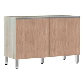 Balcão De Pia Sem Tamp 120cm Lis Legno Crem e Cumaru