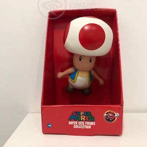 Boneco Action Figure Cogumelo Toad Super Size 20Cm Mario