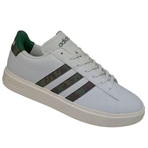 Tênis Adidas Grand Court 2.0 Masculino - Branco/Verde