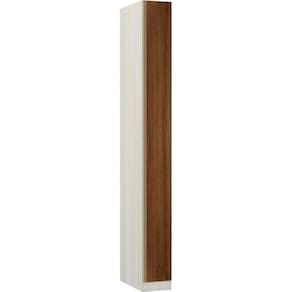 Guarda-roupa 1 Porta 25cm Legno Crema Com Nogueira Dourado
