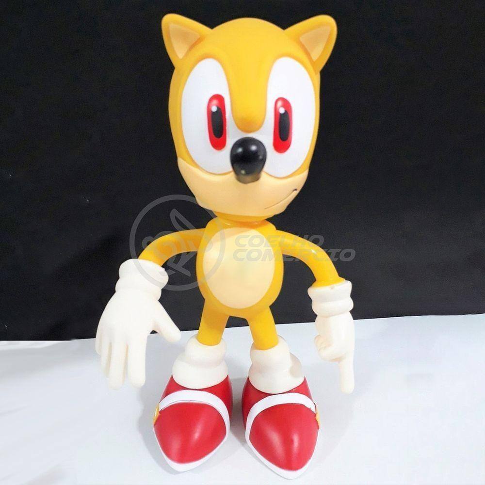 Boneco Action Figure Sonic Articulado Grande Super Size - 23cm