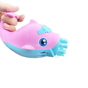 Golfinho Bolhudo Bolhas Sabão Criança Infantil Rosa E Azul 2