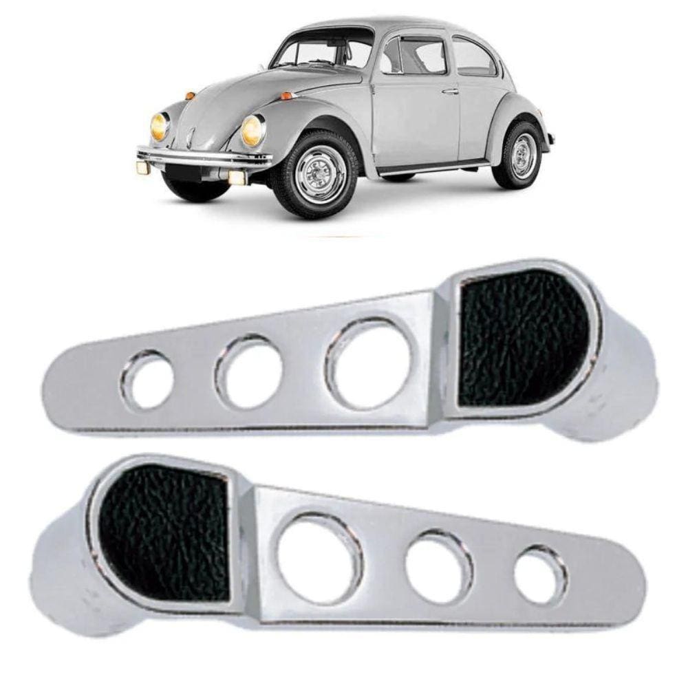 2 Maçanetas Internas Cromadas Modelo Estorte Fusca 59 A 86