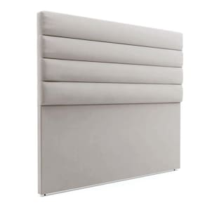 Cabeceira Para Cama Box King 190 Cm Veludo Cinza