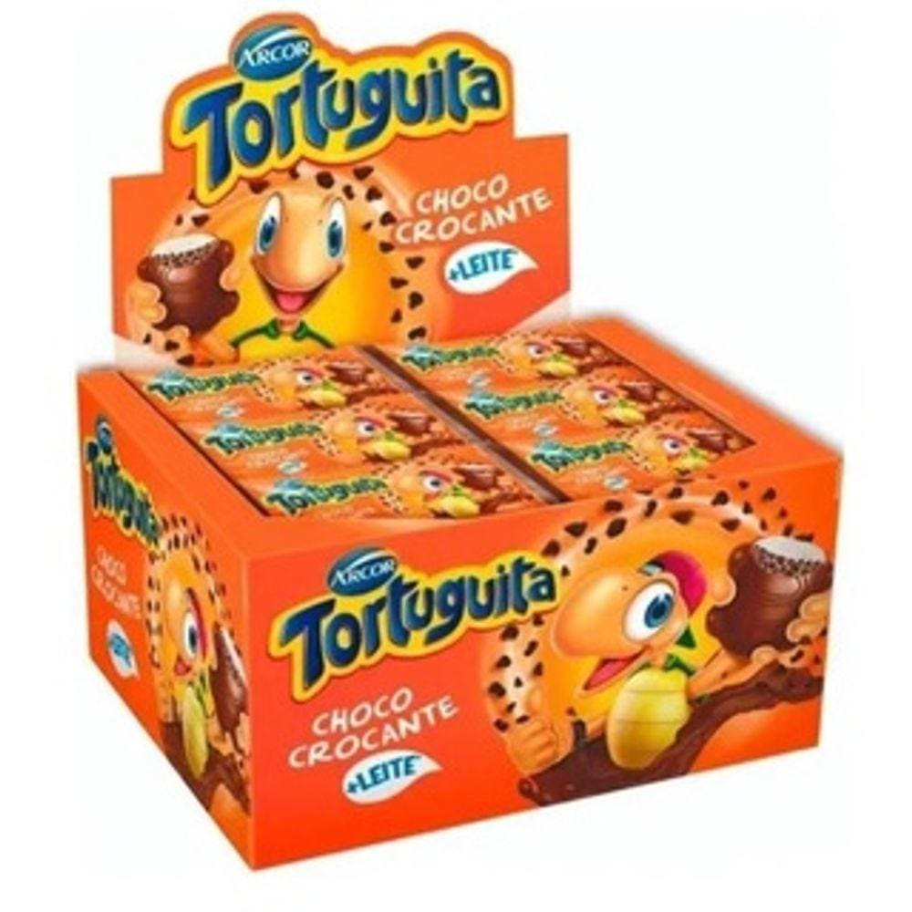 Chocolate Tortuguita Arcor Caixa C/24 unids de 15g - Escolha o sabor