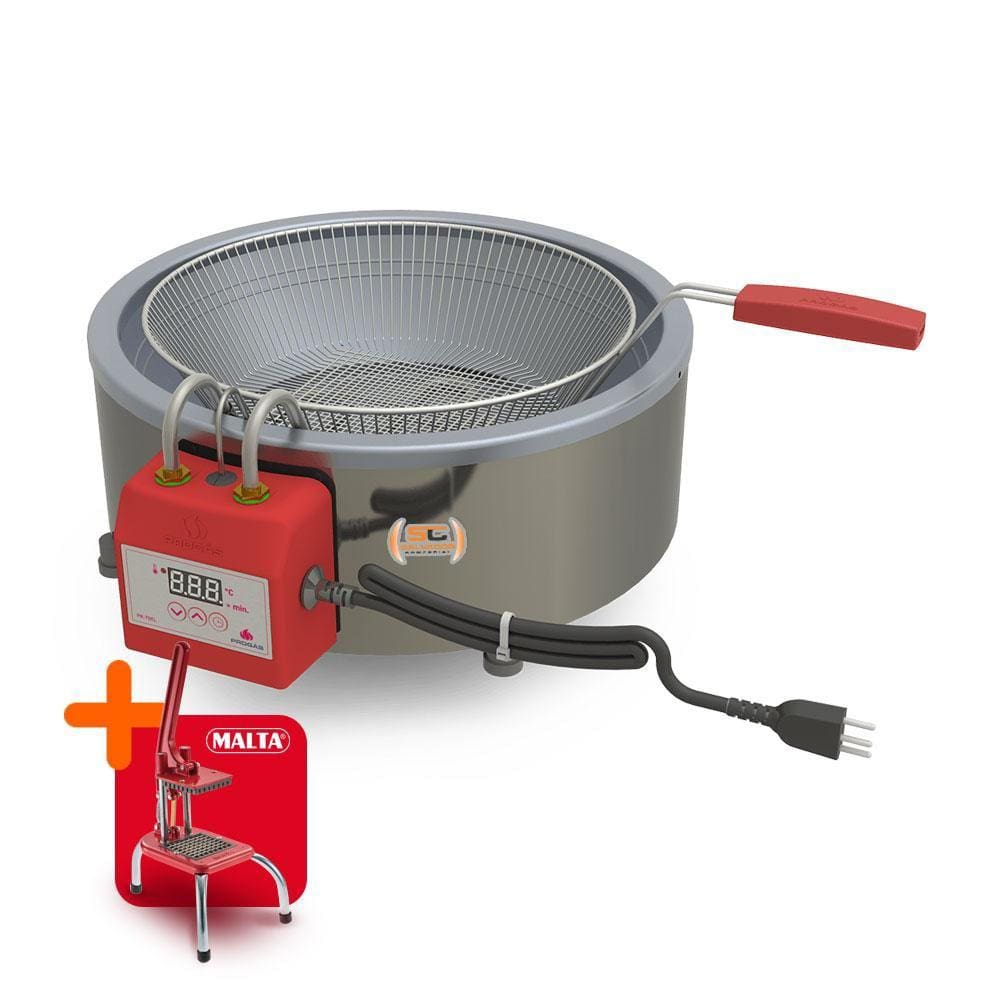 Tacho Fritador Eletrônico 7L Óleo PR-70EL 220V Progás e Cortador de Legumes