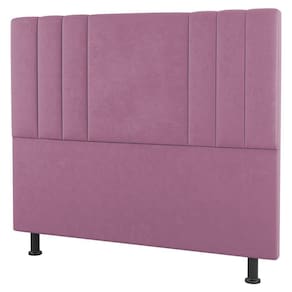 Cabeceira Cama Box Casal Grace 140Cm Suede Rosa