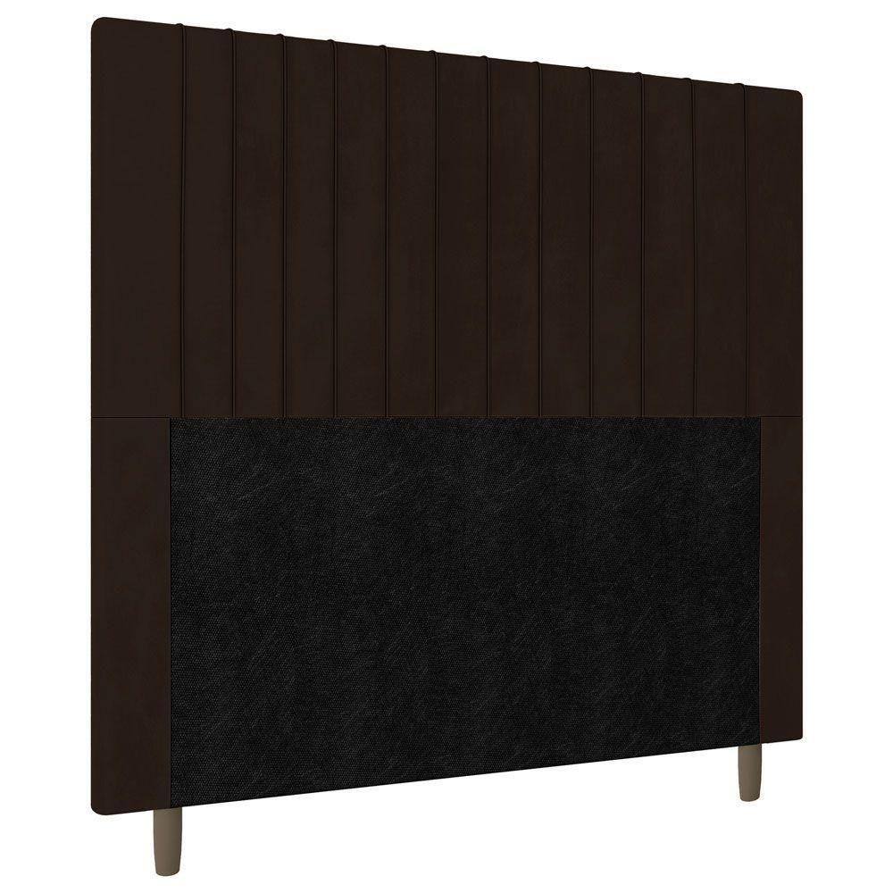 Cabeceira Cama Box Casal King Size Nala 195cm Corano Marrom