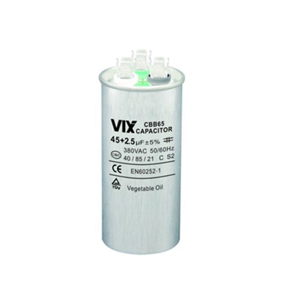 Capacitor Duplo Vix 45 + 2,5UF – 380 Volts