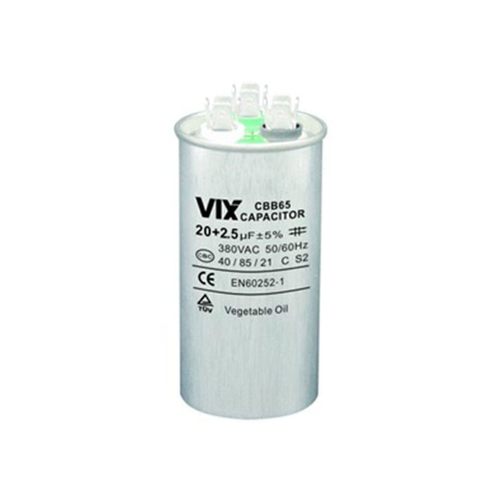 Capacitor Vix Duplo 20 + 2.5UF -  380 Volts