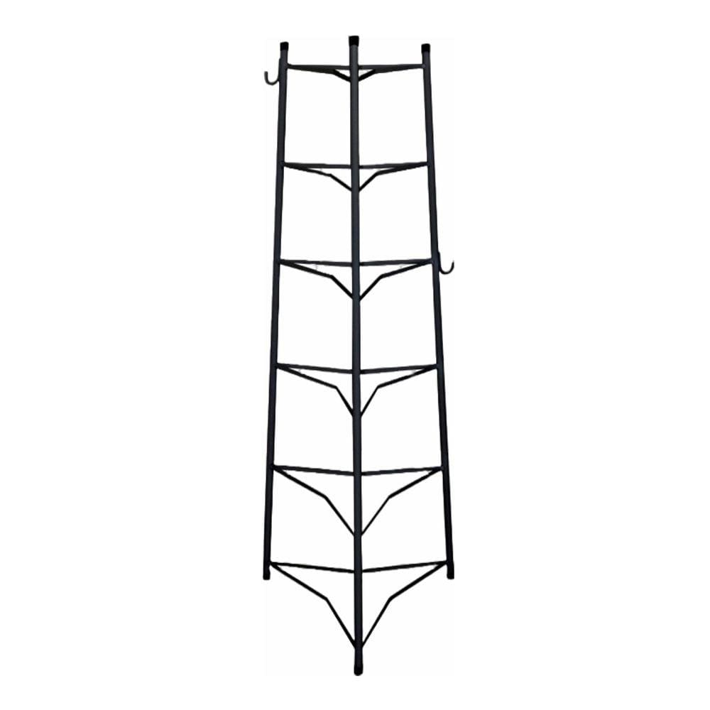 Tripé Porta Panelas Estrela Preto 6 Compartimentos 103cm