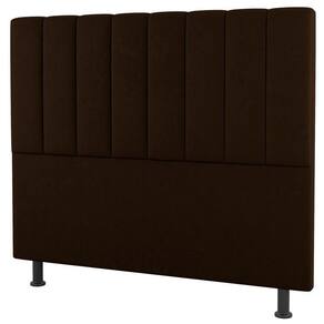 Cabeceira Cama Box Casal Queen 160Cm Sintético Marrom