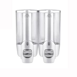 Dispenser Duplo Gel Shampoo Sabonete Liquido Alcool Shopping Hotel