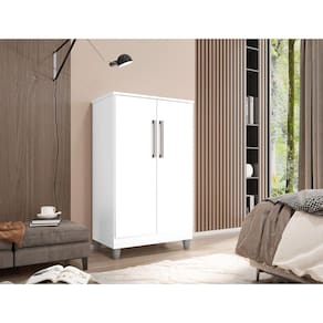 Armário Multiuso 2 Portas Branco Mali Casa Mobilia