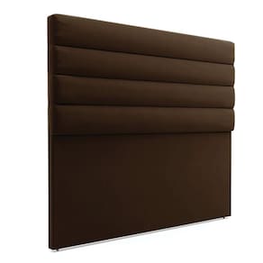 Cabeceira Para Cama Box Casal 140 Cm Suede Marrom