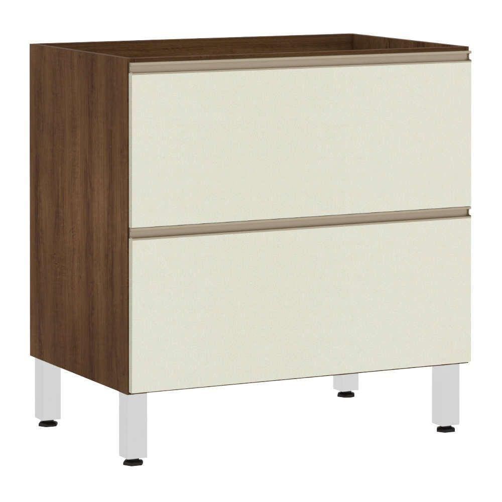 Balcão Sem Tampo 80cm Misto Basculante Jade Com Kashmir