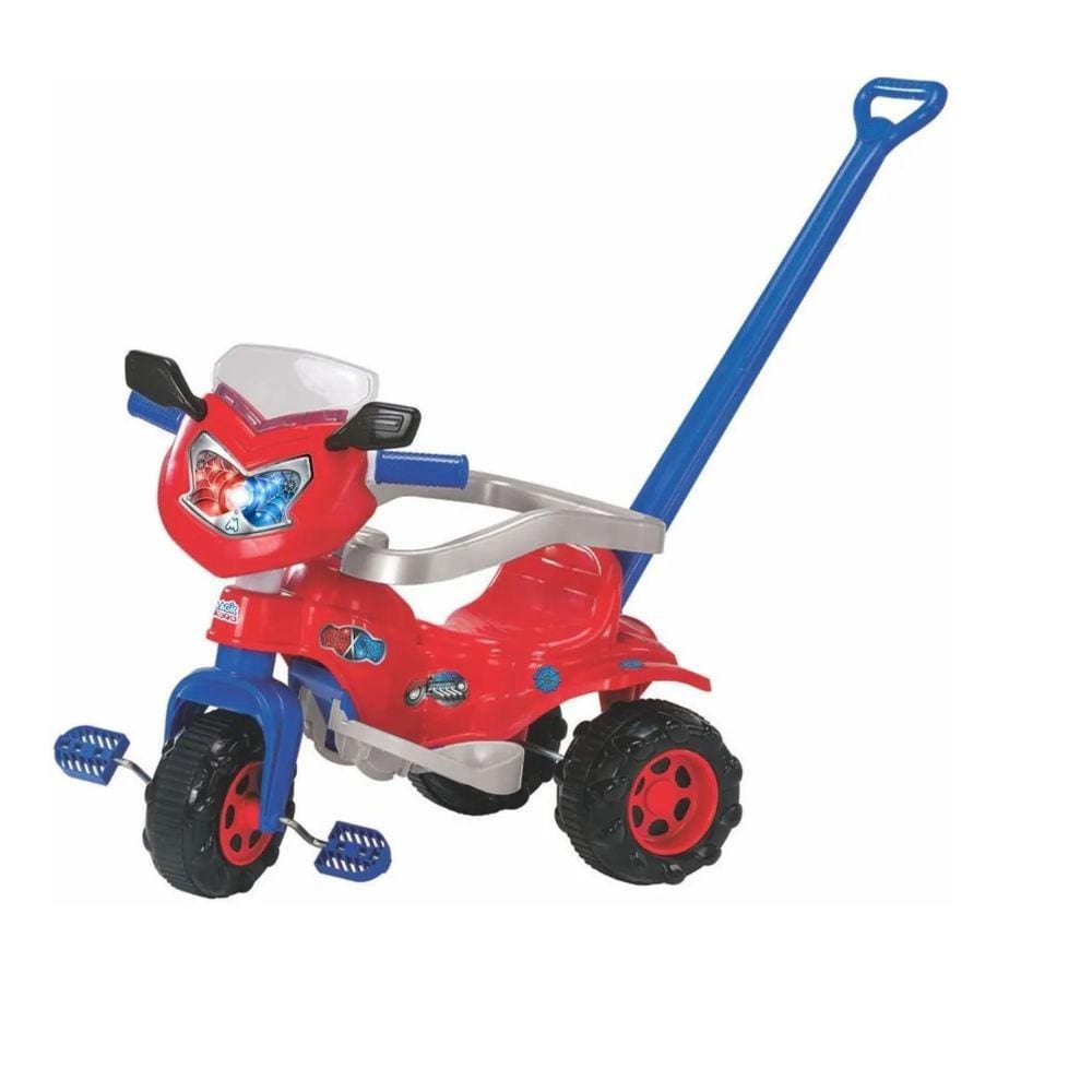 Triciclo Infantil Tico Tico Red com Aro e Haste Magic Toys