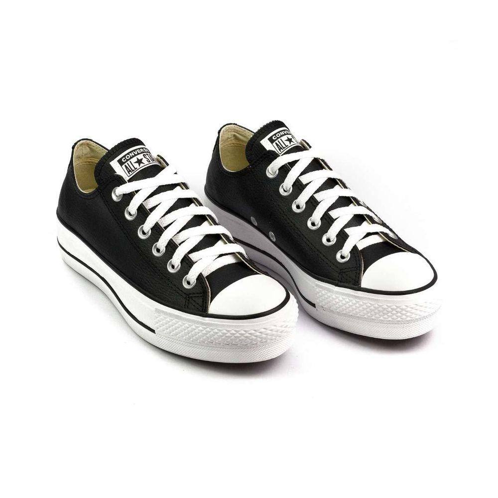 Tênis Converse All Star Chuck Taylor Plataforma Couro Feminino