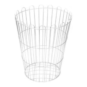 Cesto Aramado Galvanizado Lixeira 40 Litros Redonda