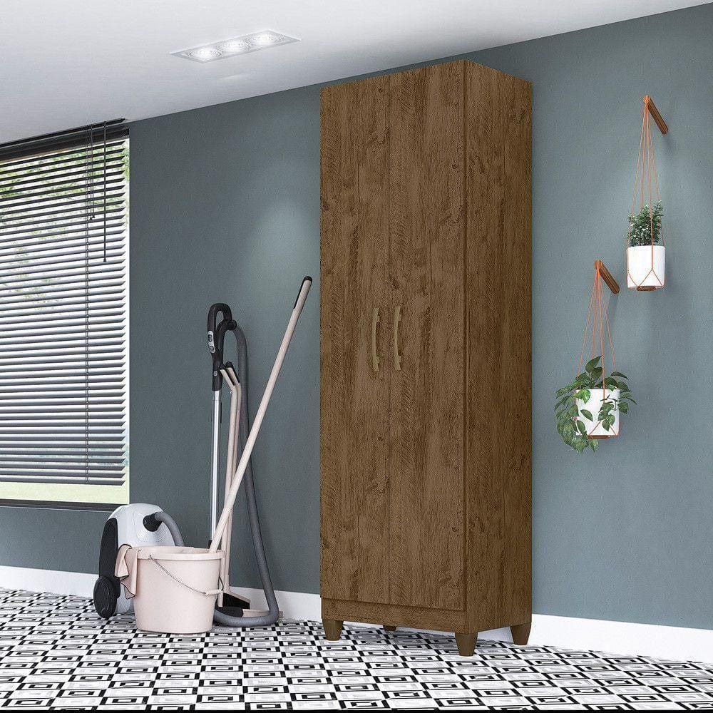 Armário Multiuso 2 Portas New Iris Castanho | Casas Bahia