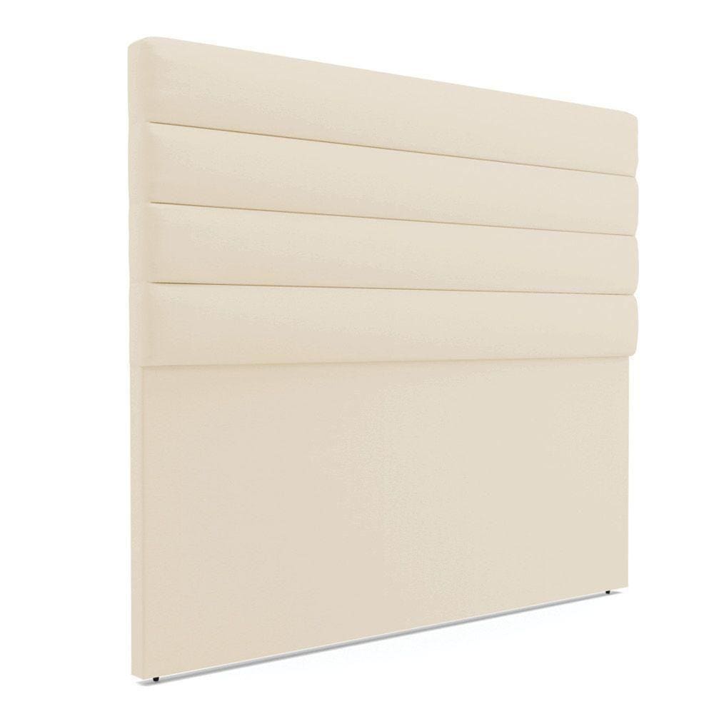 Cabeceira Para Cama Box Queen 160 Cm Linho A19 Bege
