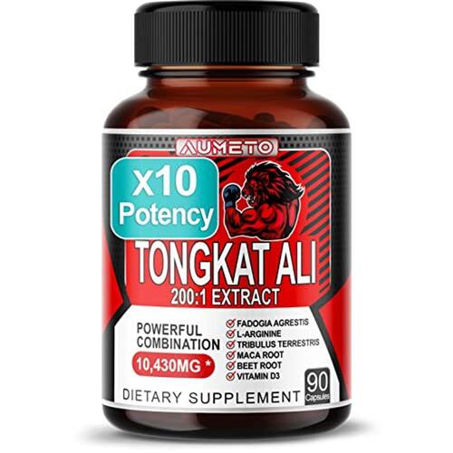 Tongkat Ali 10430mg 2001 Extrato w Fadogia Agrestis LArginina a Root Beet Root VIT D3 Energy
