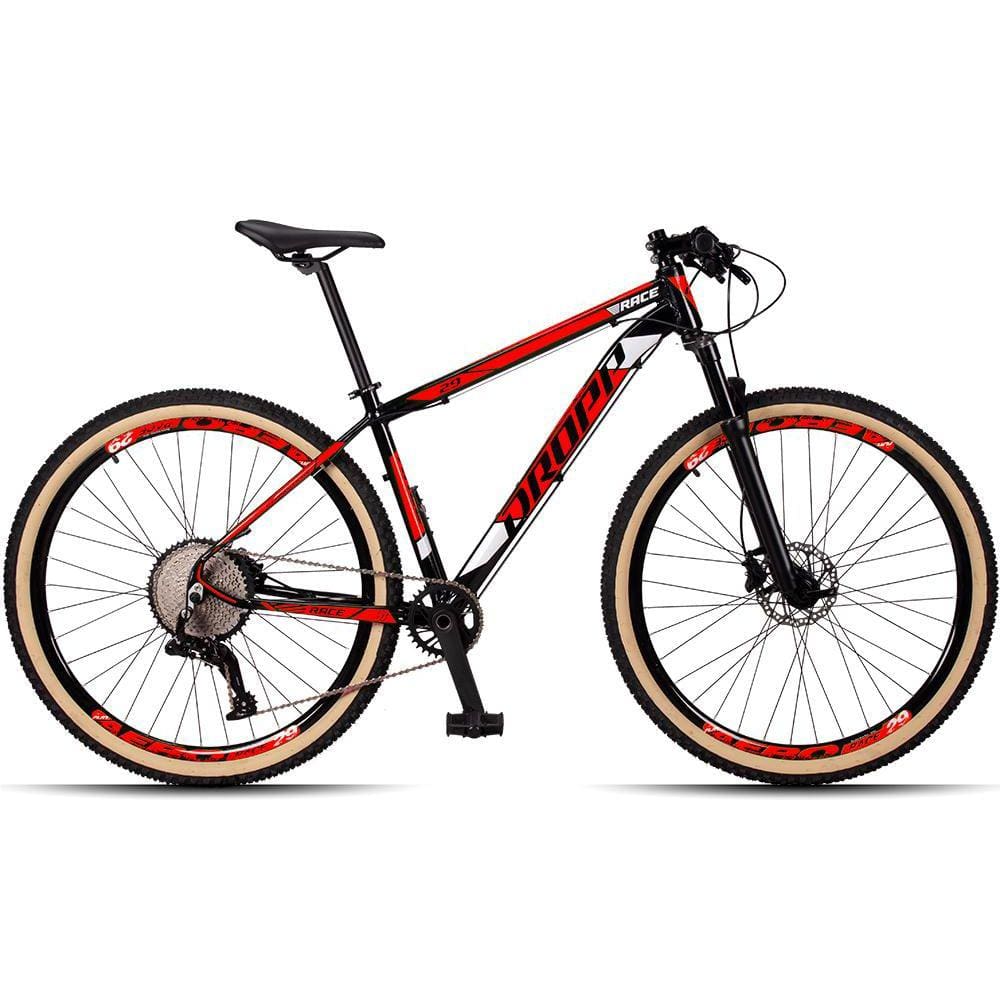 Bicicleta Dropp Race Disc H Aro 29 Susp. Dianteira 12 Marchas - Preto/vermelho