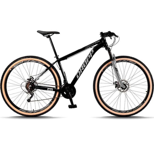 Bicicleta 29 Dropp SX EVO 21V Câmbio Shimano Freio a Disco Edição Limitada - 17-Preto+Cinza