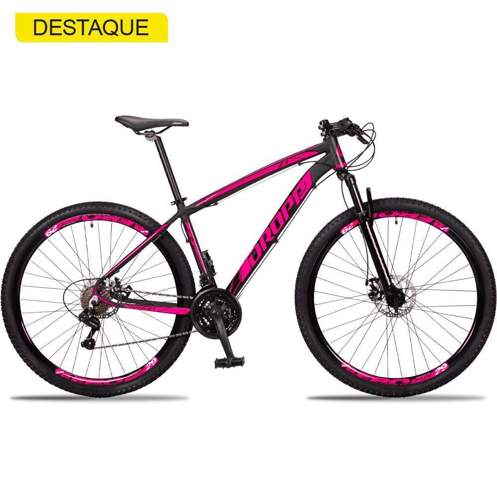 Bicicleta Dropp Z3 Disc M T19 Aro 29 Susp. Dianteira 21 Marchas - Azul/rosa