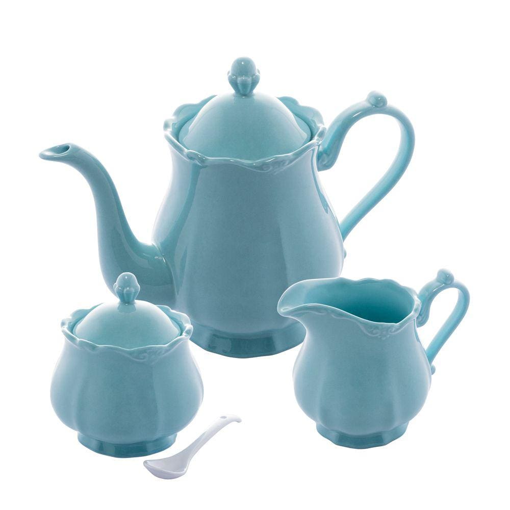 Conjunto Para Café/Chá de Porcelana Fancy Menta 3 Peças Wolff